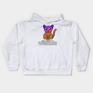 Guess what? It's Caturday Kids Hoodie